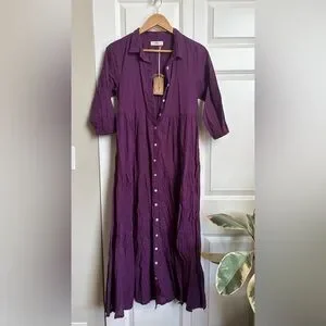 NATURAL LIFE | Dresses | Nwt Natural Life Deep Purple Long Sleeve Dress Xs  | Poshmark